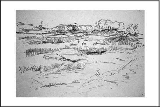 Hiddensee Blick auf weite Ebene